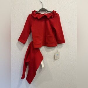 Cloud Island Red Toddler Outfit